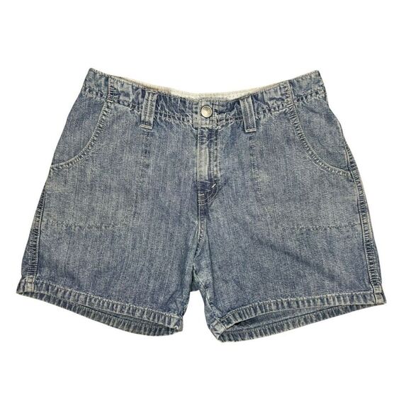 Vintage 2002 Levi’s Women’s 6 Denim Jean Shorts Mid Rise Y2K - Picture 1 of 6
